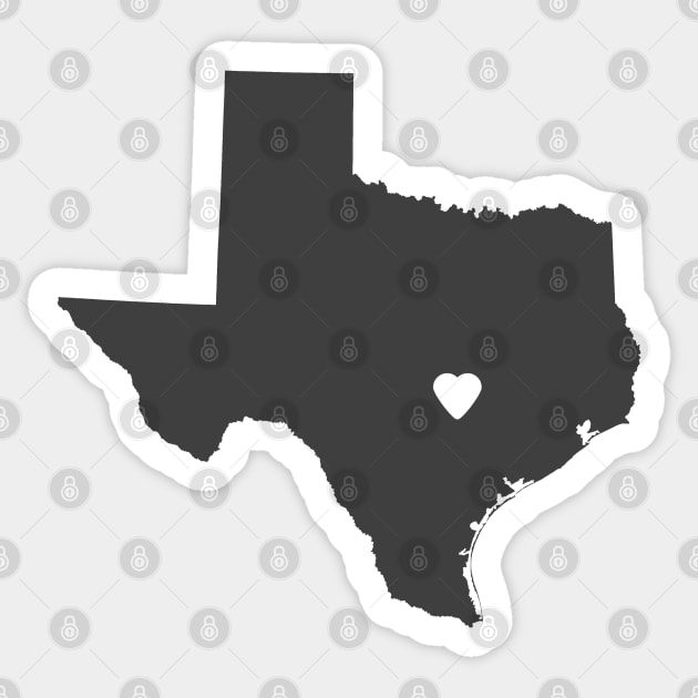 Texas Love Sticker by juniperandspruce